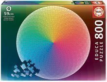 Puzzle Rainbow Round Educa 800 dielov a Fix lepidlo od 11 rokov
