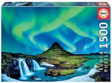 Puzzle Aurora Boreal Islandia Educa 1500 dielov a Fix lepidlo od 11 rokov