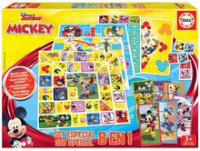 Jocuri de societate Mickey and his Friends Disney 8in1 Special set Educa de la 4 ani în engleză, franceză, spaniolă și portugheză