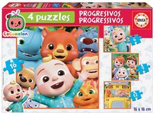 Puzzle Cocomelon Progressive 4v1 Educa 6-9-12-16 dílků od 4 let