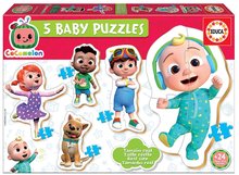 Puzzle pre najmenších Cocomelon Baby 5 Rozprávky Educa od 24 mes