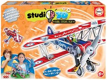 Puzzle dopravné prostriedky Airplane 3D Studio Educa s plastovými šróbmi od 5 rokov