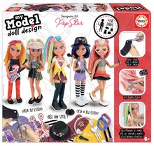 Kreativní tvoření Design Your Doll Pop Star Educa vyrob si vlastní popstar panenky 5 modelů od 6 let