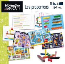 Náučná hra Les Proportions Educa Učíme sa rozmery s obrázkami 55 dielov od 5 rokov EDU19239