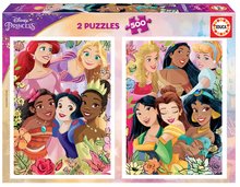 Puzzle Disney Princess Educa 2x500 dílků a Fix lepidlo