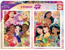 Puzzle Disney Princess Educa 2x500 dielov a Fix lepidlo