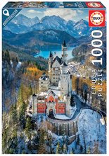 Puzzle Neuschwanstein Castle Educa 1000 dílků a Fix lepidlo