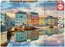 Puzzle Sunset At Copenhagen Harbour Educa 2000 piese și lipici Fix de la 11 ani