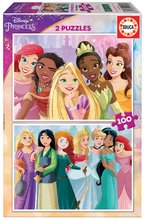 Puzzle Disney Princess Educa 2x100 de la 6 ani