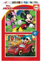 Puzzle Mickey Mouse Fun House Disney Educa 2x20 piese EDU19311