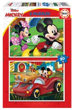 Puzzle Mickey Mouse Fun House Disney Educa 2x20 dielov