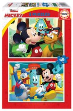 Puzzle Mickey Mouse Fun House Disney Educa 2x48 piese de la 4 ani