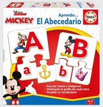 Puzzle Literele alfabetului Mickey & Friends Educa 81 piese în spaniolă de la 4 ani EDU19328