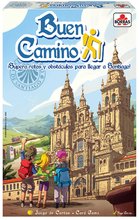 Spoločenská hra Buen Camino Card Game Educa 96 kariet 4 figúrky od 8 rokov pre 2-4 hráčov španielsky anglicky francúzsky portugalsky EDU19330