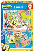 Puzzle Bob Esponja Educa 2x100 dielov od 4 rokov
