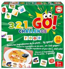 Társasjáték Ételek 3,2,1... Go! Challenge Food Educa 24 ábra 150 darabos 6 évtől