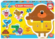 Puzzle pre najmenších Baby Puzzles Hey Duggee Educa 5-obrázkové od 24 mes