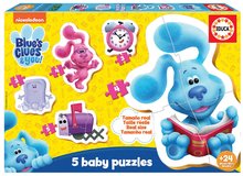Puzzle Baby Puzzles Blue´s Clues Educa 3-3-4-4-5 dielov od 24 mes