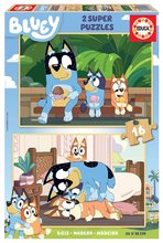 Drevené puzzle Bluey Educa 2x16 dielov