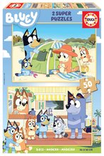 Puzzle Bluey Educa 2x50 piese de la 4 ani