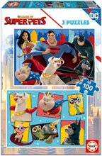 Puzzle DC League of Superpets Educa 2x100 piese de la 4 ani