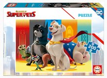 Puzzle DC League of Superpets Educa 200 piese și lipici Fix EDU19485