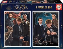 Puzzle Fantastic Beasts Educa 2 x 500 dílků a Fix lepidlo