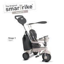 Trojkolka Voyage Touch Steering 4v1 smarTrike s 2 taškami a slnečnou clonou šedo-krémová od 10 mes
