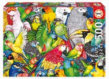 Puzzle Parrots Educa 500 piese și lipici Fix