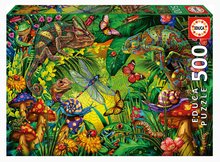 Puzzle Colourful Forest Educa 500 piese și lipici Fix