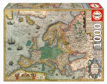 Puzzle Map of Europe Educa 1000 dielov a Fix lepidlo