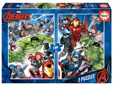 Puzzle Avengers Educa 2x100 piese de la 6 ani