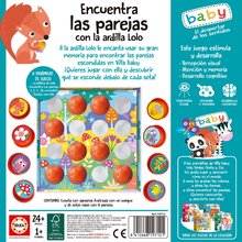 Náučná hra pre najmenších Find the matches with Lolo the squirrel Educa pexeso so zvieratkami od 24 mes EDU19712