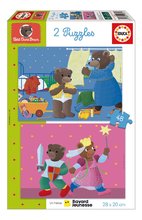 Puzzle Petit Ours Brun Educa 2x48 darabos 3 évtől EDU19881