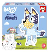 Kreatívne tvorenie 3D Make & Play Bluey Activity Set Educa vytvor si vlastnú postavičku psíka Bluey s nálepkami od 24 mes EDU19885