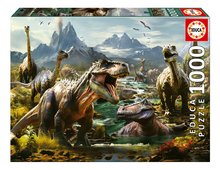 Puzzle Fierce Dinosaurs Educa 1000 darabos és Fix ragasztó 11 évtől EDU19924