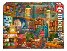 Puzzle Wonderful Bookshop Educa 1000 dílků a Fix lepidlo