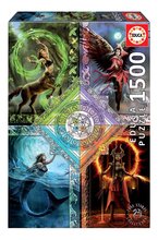 Puzzle Elemental Magic Star Chart Anne Stokes Educa 1500 dílků a Fix lepidlo