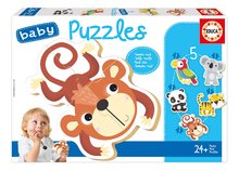 Baby puzzle Egzotikus állatok Educa 5-ábra 24 hó-tól EDU19952