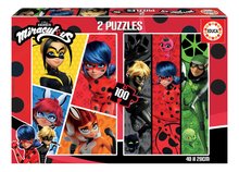 Puzzle Miraculous Ladybug Educa 2x100 darabos 6 évtől EDU19969