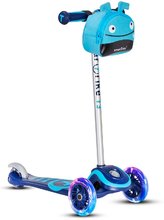 Kolobežka T3 smarTrike so svietiacimi kolesami a batohom nosnosť 20 kg modrá od 24 mes