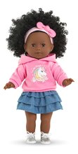Bábika Maëlys Ma Corolle čierne kučeravé vlasy a hnedé klipkajúce oči 36 cm