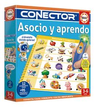 Spoločenská hra Učíme sa asociácie Associate Conector Educa s inteligentným perom so zvukom a svetlom 242 otázok v španielčine od 4 rokov EDU20084