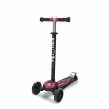 Trotinetă T5 cu sistem T-lock smarTrike şi cu ghidon reglabil negru-ciclamen