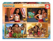 Puzzle Multi 4 Moana Educa 50-80-100-150 dielov od 5 rokov EDU20104