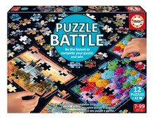 Puzzle Battle Cestovanie Travel Educa 12 druhov puzzle 504 dielikov a 12 kariet s obrázkami od 7 rokov