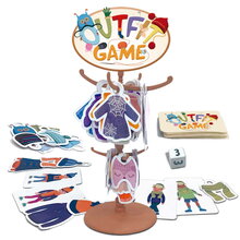 Joc de societate Îmbrăcăminte Outfit Game Think Educa pentru 2-4 jucători în spaniolă, engleză, franceză și portugheză de la 3 ani EDU20138