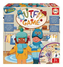 Spoločenská hra Oblečenie Outfit Game Think Educa pre 2-4 hráčov v španielčine, angličtine, francúzštine a portugalčine od 3 rokov EDU20138