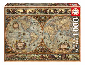 Puzzle Orbis Terrarum Educa 1000 dielov a Fix lepidlo