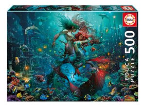 Puzzle Atlantis Educa 500 dielov a Fix lepidlo